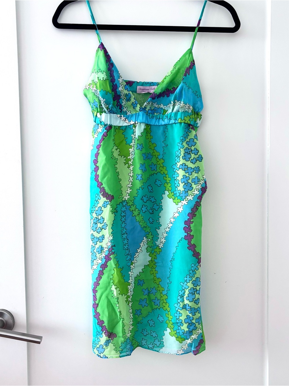 Calypso St Barth Christiane Celle Vibrant Floral Silk Slip Dress - Size XS NWOT